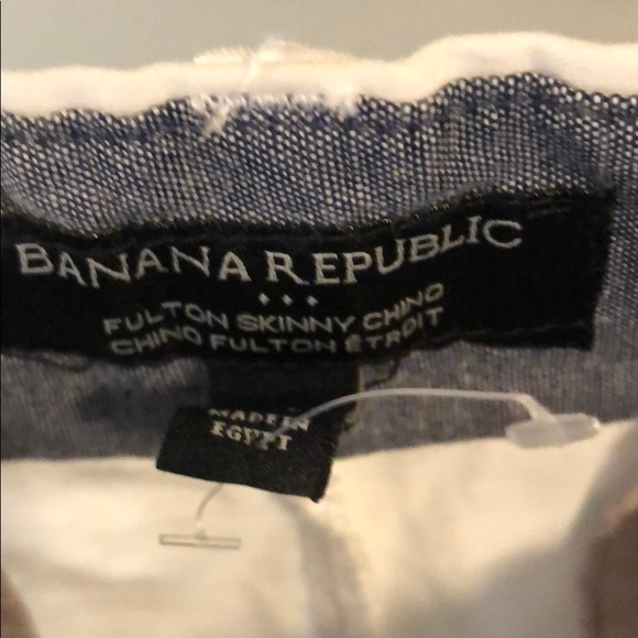 Banana republic white men Chino - Picture 2 of 7